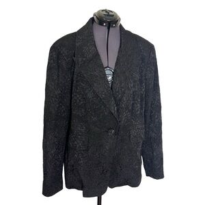 St. John Black Textured Blazer